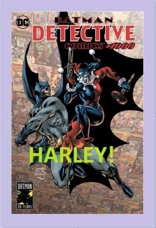 Detective Comics 1000 Jim Lee Harley Var.  Nm,  Unread