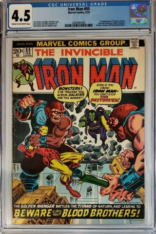Iron Man 55 Comic Book Graded Cgc 4.  5 2043497002