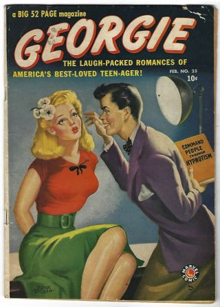 Georgie Comics 25 - Peter Driben Painted Cover - Headlights - Gga - Tgl