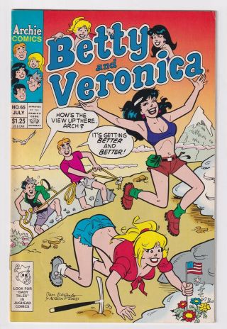 BETTY AND VERONICA 65 (1993 Archie) Sexy Dan DeCarlo GGA c; VF 8.  0 2
