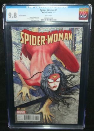 Spider - Woman 1 - Milo Manara Variant Cover - Cgc Grade 9.  8 - 2015