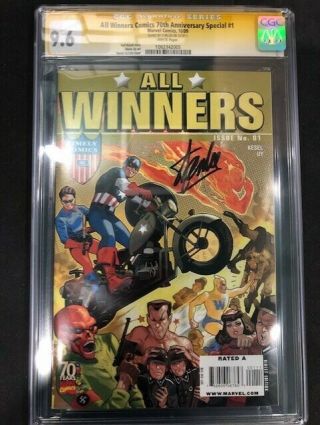 All Winners Comics 70th Anniversary Special 1 Cgc Ss 9.  6 Signed Stan Lee
