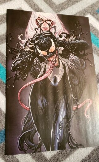 Black Cat 2 Unknown Comics Exclusive Mark Brooks Venom - Ized Virgin Variant Nm