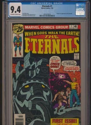 Marvel Comics The Eternals 1 1976 Cgc 9.  4 Ow/wp Origin & 1st Appearance