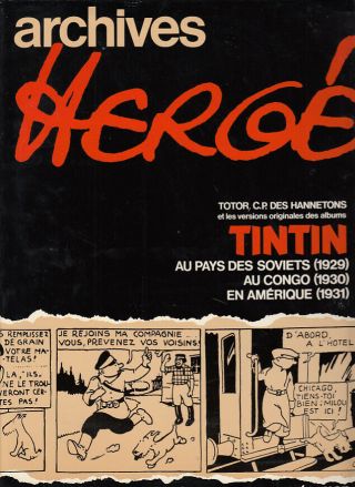 Archives Herge Tintin 1 Ed 1973 418 Pages