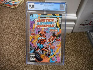 Justice League Of America 244 Cgc 9.  8 Dc 1985 Crisis Jsa Society Crossover
