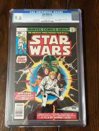 Marvel Comics Star Wars 1 1977 Cgc 9.  6 White Pages Hope Movie Adaptation