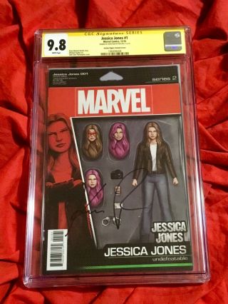 Cgc Ss 9.  8 Jessica Jones 1 Action Figure Variant Signed By Krysten Ritter Movie