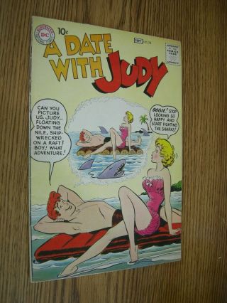 A Date With Judy 72 Vg Shark Cover