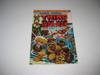 Marvel Feature 12 Early Thanos Thing,  Iron Man Marvel Comic 1973 Starlin