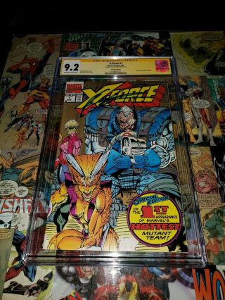 X - Force 1 (aug 1991,  Marvel) 2nd Print Rob Liefeld Sign Cgc 9.  2 Gold Edition