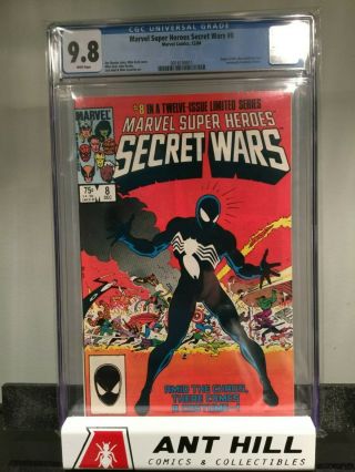 Marvel Secret Wars 8 - Cgc 9.  8 (first Black Costume Spider - Man - Venom) Key Book