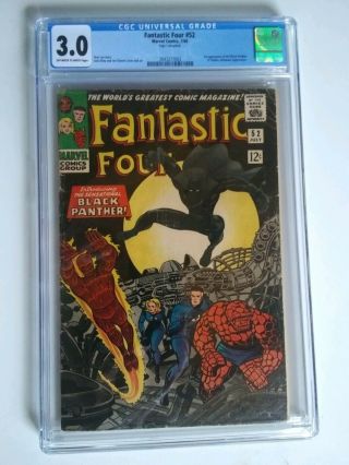 Fantastic Four 52 3.  0 Cgc Marvel Silver Age Comic Book