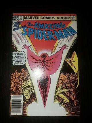 The Spider - Man Annual 16 1st Monica Rambeu Captain Marvel Movie