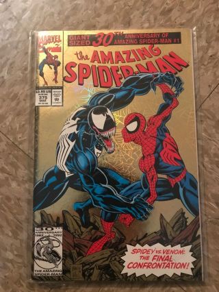 The Spider - Man 375 Marvel Venom Vs Spider - Man Gold Cover
