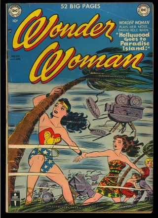 Wonder Woman 40 Pre - Code Golden Age Dc Superhero Comic 1950 Fn -