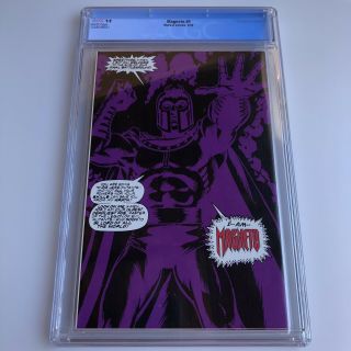Magneto 0 CGC 9.  8 A Twisting Of A Soul Bill Sienkiewicz Embossed Foil Cover 3