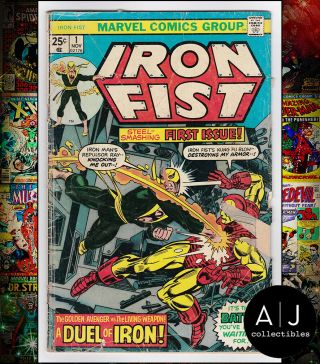 Iron Fist 1 (w Marvel W) Gd High Res Scans
