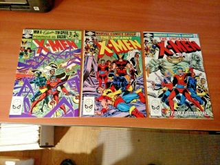 X - Men 154 155 156 Avg Nm (9.  4) To (9.  6) Starjammers 1st Brood
