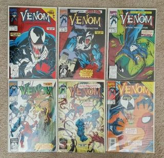 Venom Lethal Protector 1,  2,  3,  4,  5,  6 1st Scream,  Lasher,  Riot,  Phage,  Agony