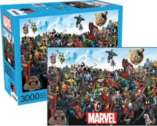 Marvel Comics Characters Collage Comic Art Collage 3000 Piece Jigsaw Puzzle