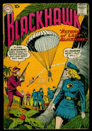 Dc Comics Blackhawk 140 2nd Lady Blackhawk Vg - 3.  5