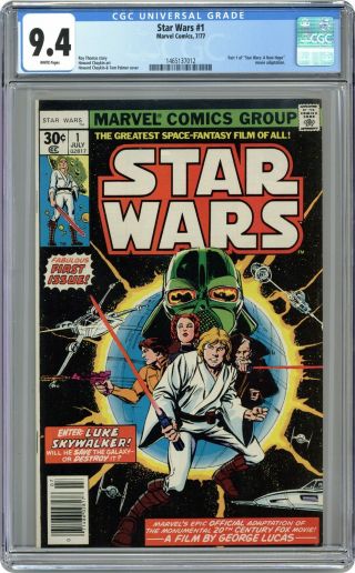 Star Wars (marvel) 1 1977 1st Printing Cgc 9.  4 1465137012