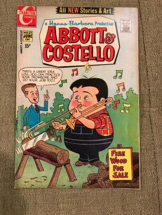 Abbott & Costello 21 - Jun 1971 Comic - Charlton Comics F - Vf Silver Age Beauty