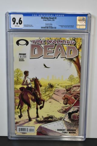 Walking Dead 2 (2004) Cgc Graded 9.  6 2nd Printing Tony Moore Cover,  Art