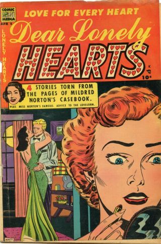 Dear Lonely Hearts 5 Comic Book Gd 2.  0 Harwell 1954