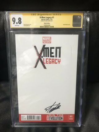 Unbeatable Ss Cgc 9.  8 X - Men Legacy 1 Blank Sketch Signed By Stan Lee