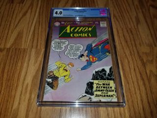 Action Comics 253 (dc,  1959) Cgc Graded 4.  0 - 2nd Appearance Of Supergirl Rare