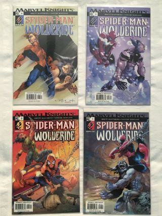Spider - Man & Wolverine 1 - 4 Full Run Set (2003,  Marvel Knights) Nm,