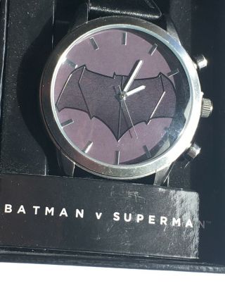 Men ' s DC Comics Batman V Superman Hero Dawn of Justice Black Wrist Watch 7