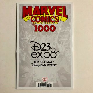 Marvel Comics 1000 D23 Expo Cover Variant Disney Mickey Mouse Humberto Ramos 2