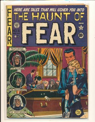 Haunt Of Fear 6 Crypt Keeper By Feldstein Begins Fair/good Cond Cover Detached