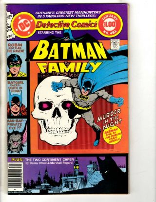 Detective Comics 481 Vf/nm Dc Comic Book Joker Gotham Batman Robin Catwoman Td1