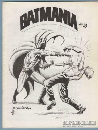Batmania 23 Comic Fanzine Gardner Fox Neal Pozner Cara Sherman Jim Jones 1977
