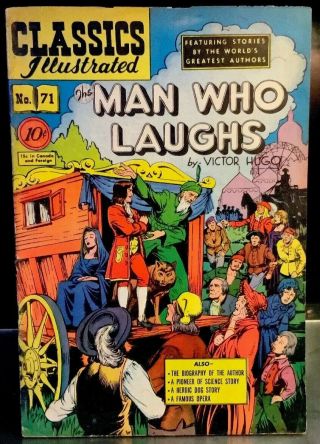 The Man Who Laughs 71 1st Print Hrn 72 Classics Illustrated