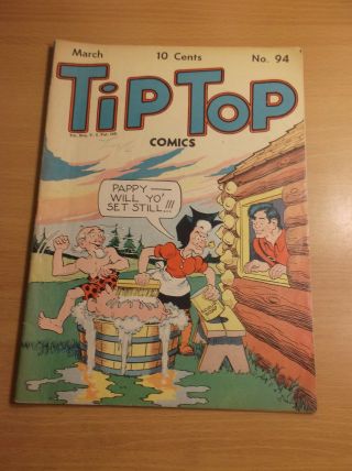 United Feature Syndicate Inc.  : Tip Top Comics 94,  Rare Golden Age,  1944,  Fn -