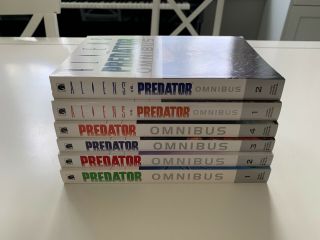 Predator And Aliens Vs Predator Omnibus Complete Set Dark Horse Vol.  1,  2,  3,  4&1,  2