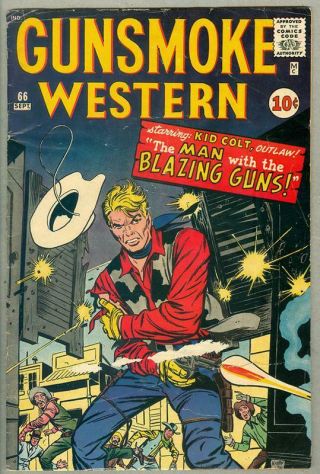 Gunsmoke Western 66,  Jack Kirby,  Steve Ditko