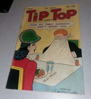 Tip Top Comics 143 Ernie Bushmiller 1948 Golden Age Nancy Sluggo Fritzi Ritz