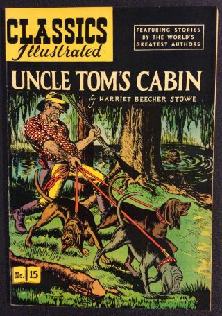 Classics Illustrated 15 Comic Book Uncle Toms Cabin Harriet Stowe Vf Gilberton