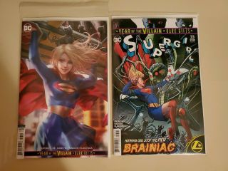 SUPERGIRL 33 & SUPERMAN 14 RECALLED COMICS - ALL 4 COVERS NM 2