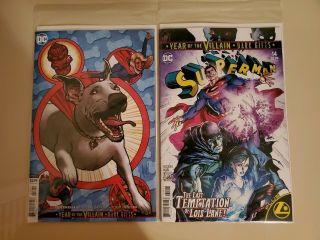 SUPERGIRL 33 & SUPERMAN 14 RECALLED COMICS - ALL 4 COVERS NM 3