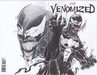 Venomized 1 Variant Sketch Cover / Art By Willie Cordy