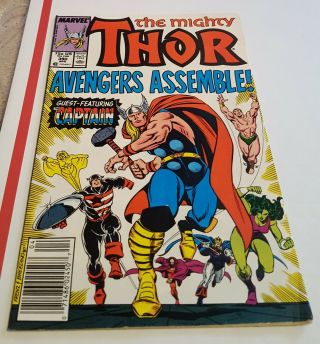 The Mighty Thor 390 Marvel Comics The Captain Lifts Mjolnir Hammer End Game