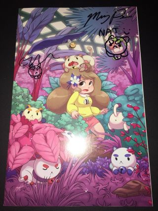 Bee And Puppycat 1 Denver Comic Con Exclusive Nm Signed & Sketched 3x Allegri