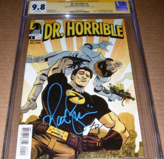 Dr.  Horrible 1 Cgc Ss 9.  8 Signed Nathan Fillion Felicia Day Dark Horse Whedon